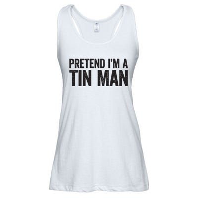 Pretend IM A Tin Man Adult Women Costume Ladies Essential Flowy Tank