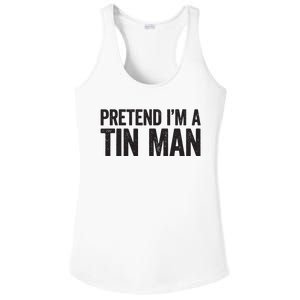 Pretend IM A Tin Man Adult Women Costume Ladies PosiCharge Competitor Racerback Tank