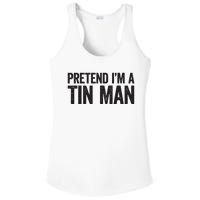 Pretend IM A Tin Man Adult Women Costume Ladies PosiCharge Competitor Racerback Tank