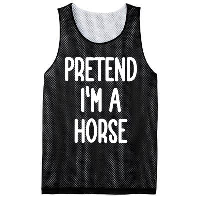 Pretend IM A Horse Costume Mesh Reversible Basketball Jersey Tank