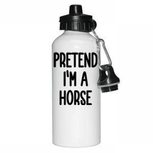 Pretend IM A Horse Costume Aluminum Water Bottle 