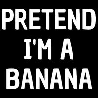 Pretend I'm A Banana Funny Lazy Halloween Costume Drawstring Bag