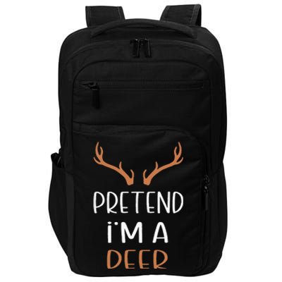 Pretend IM A Deer Lazy Wos Halloween Costume Impact Tech Backpack