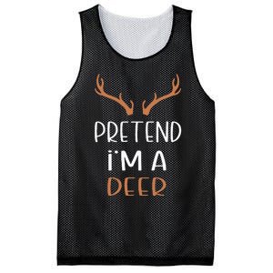 Pretend IM A Deer Lazy Wos Halloween Costume Mesh Reversible Basketball Jersey Tank