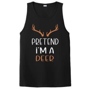 Pretend IM A Deer Lazy Wos Halloween Costume PosiCharge Competitor Tank