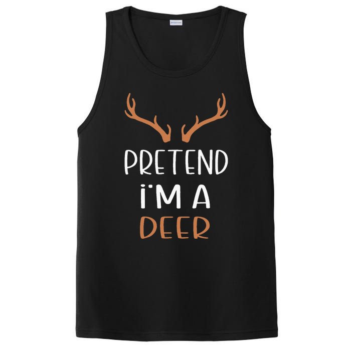 Pretend IM A Deer Lazy Wos Halloween Costume PosiCharge Competitor Tank