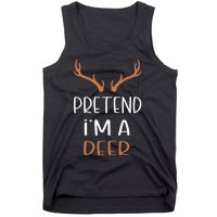 Pretend IM A Deer Lazy Wos Halloween Costume Tank Top