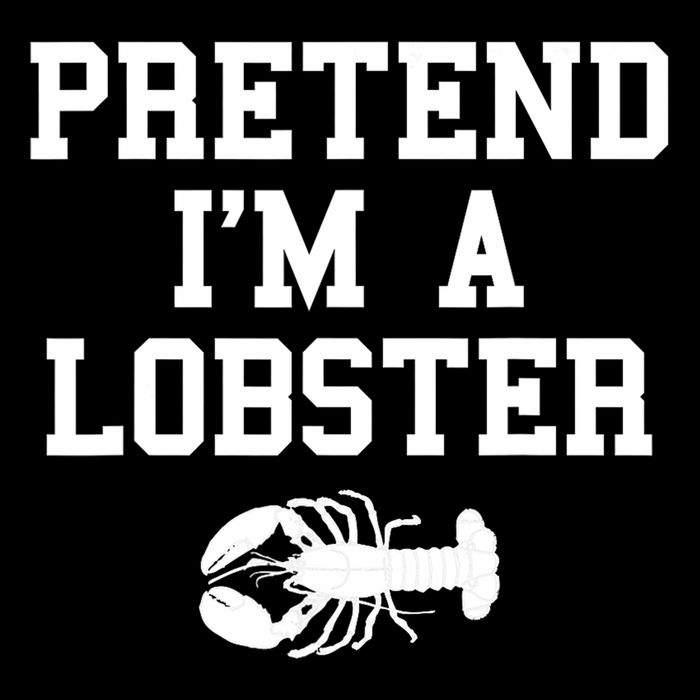 Pretend I'm A Lobster Funny Last Minute Lazy Costume Flat Bill Trucker Hat