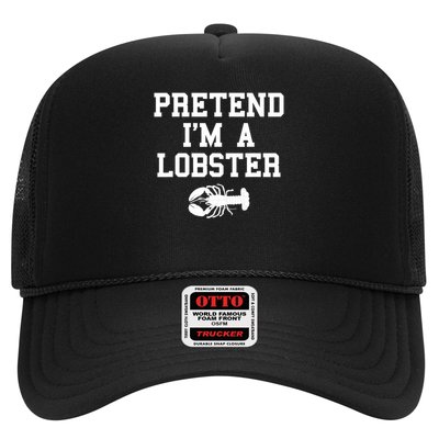 Pretend I'm A Lobster Funny Last Minute Lazy Costume Trucker Hat