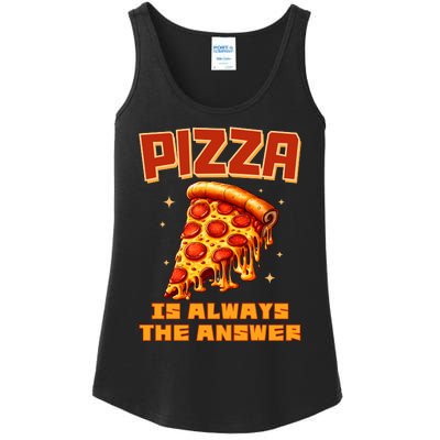 Pizza Is Always The Answer Ladies Essential Tank