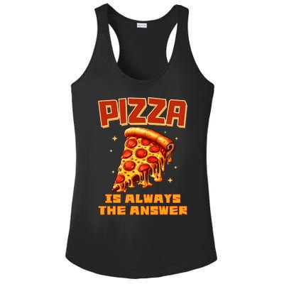 Pizza Is Always The Answer Ladies PosiCharge Competitor Racerback Tank