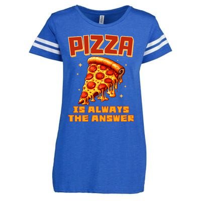 Pizza Is Always The Answer Enza Ladies Jersey Football T-Shirt