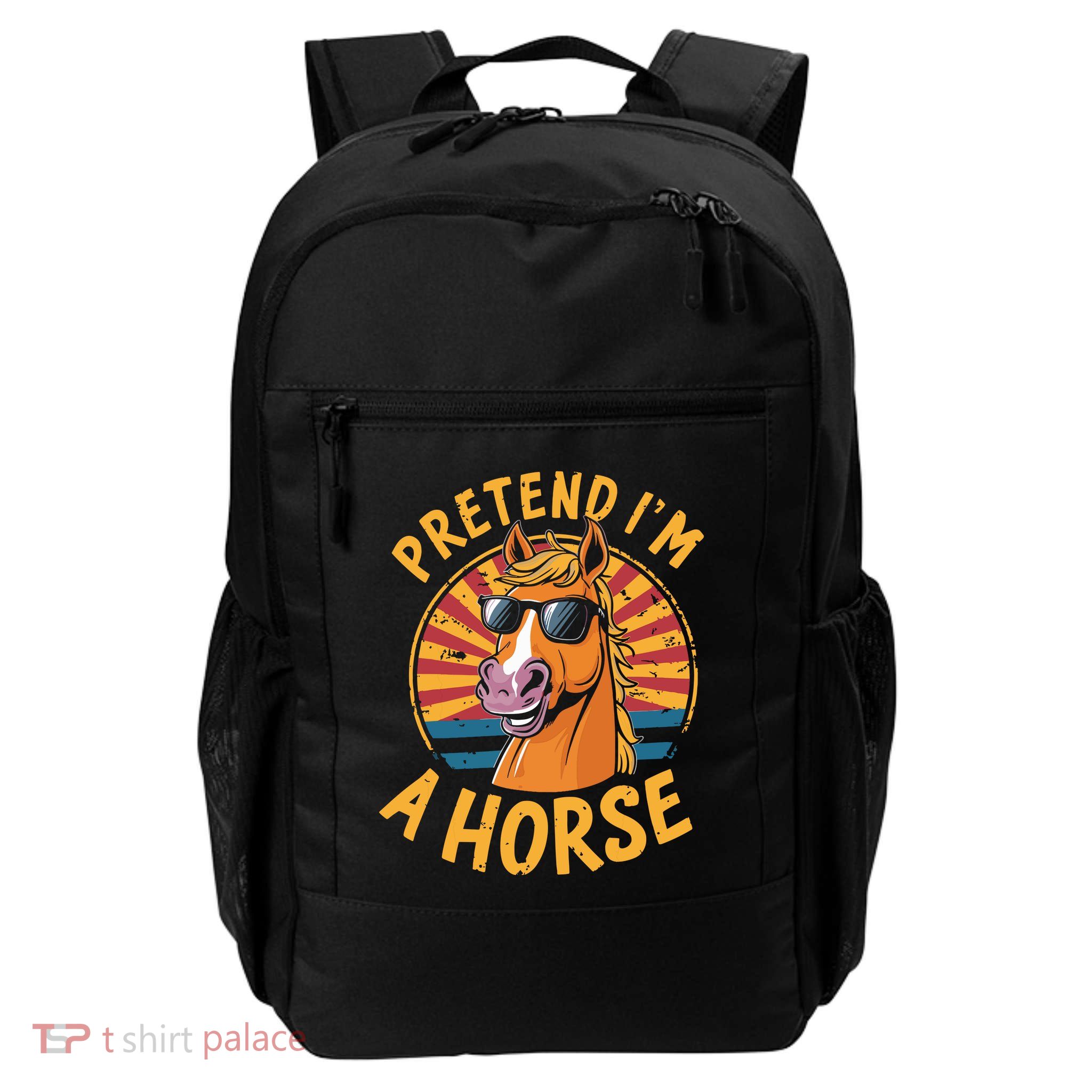 Pretend IM A Horse Funny Lazy Halloween Matching Costume Daily Commute Backpack