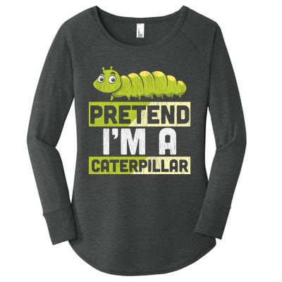 Pretend Im A Caterpillar Adults Kids Halloween Costume Women's Perfect Tri Tunic Long Sleeve Shirt