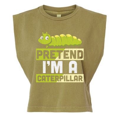 Pretend Im A Caterpillar Adults Kids Halloween Costume Garment-Dyed Women's Muscle Tee