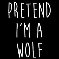 Pretend I'm A Wolf Funny Halloween Costume Bucket Hat