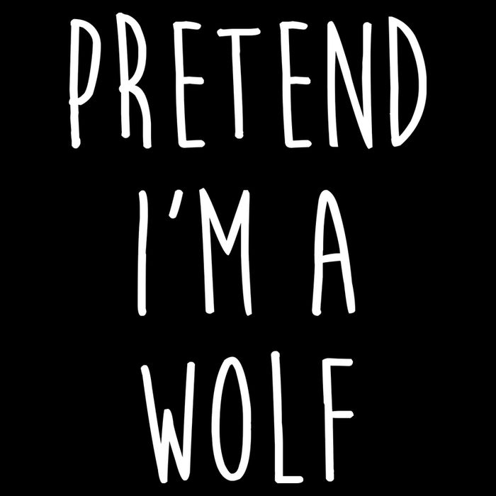 Pretend I'm A Wolf Funny Halloween Costume Bucket Hat