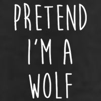 Pretend I'm A Wolf Funny Halloween Costume 25L Jumbo Tote