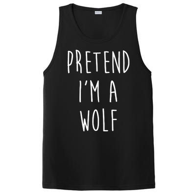 Pretend I'm A Wolf Funny Halloween Costume PosiCharge Competitor Tank