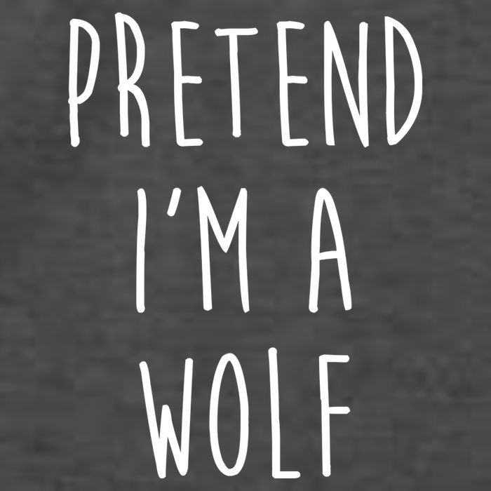 Pretend I'm A Wolf Funny Halloween Costume Vector Backpack