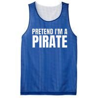 Pretend I'm A Pirate Matching Costume Mesh Reversible Basketball Jersey Tank