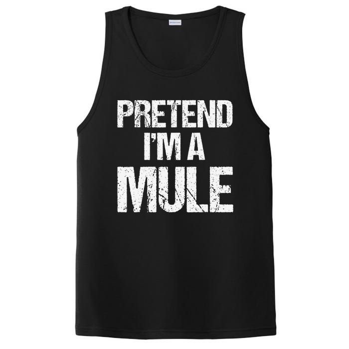 Pretend I'm a Mule Costume Funny Lazy Halloween PosiCharge Competitor Tank