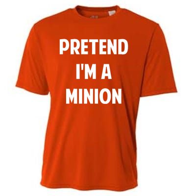 Pretend IM A Minion Costume Party Funny Halloween Minion Cooling Performance Crew T-Shirt