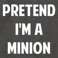 Pretend IM A Minion Costume Party Funny Halloween Minion Vector Backpack