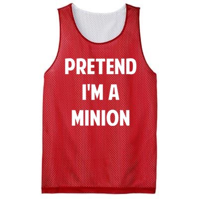 Pretend IM A Minion Costume Party Funny Halloween Minion Mesh Reversible Basketball Jersey Tank