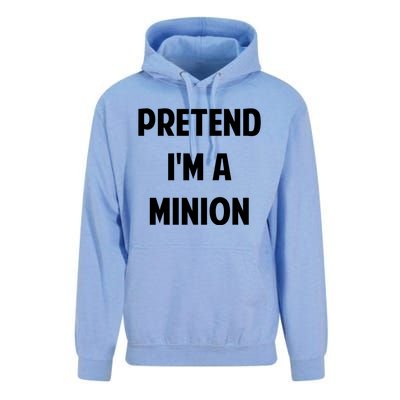 Pretend IM A Minion Costume Party Funny Halloween Minion Unisex Surf Hoodie