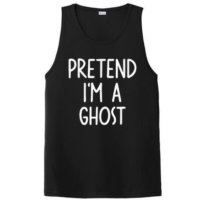 Pretend I'm A Ghost Costume Halloween Lazy Easy PosiCharge Competitor Tank