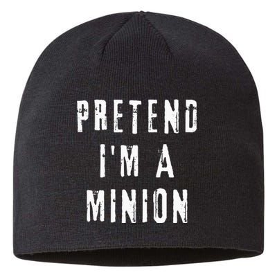 Pretend IM A Minion Costume Party Funny Halloween Minion Sustainable Beanie