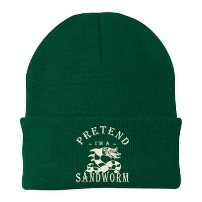 Pretend Im A Sandworm Funny Halloween Party Costume Knit Cap Winter Beanie