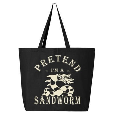 Pretend Im A Sandworm Funny Halloween Party Costume 25L Jumbo Tote