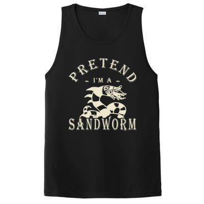 Pretend Im A Sandworm Funny Halloween Party Costume PosiCharge Competitor Tank