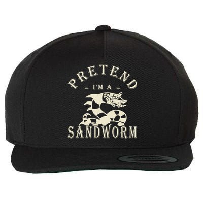 Pretend Im A Sandworm Funny Halloween Party Costume Wool Snapback Cap