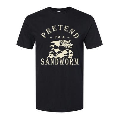 Pretend Im A Sandworm Funny Halloween Party Costume Softstyle CVC T-Shirt