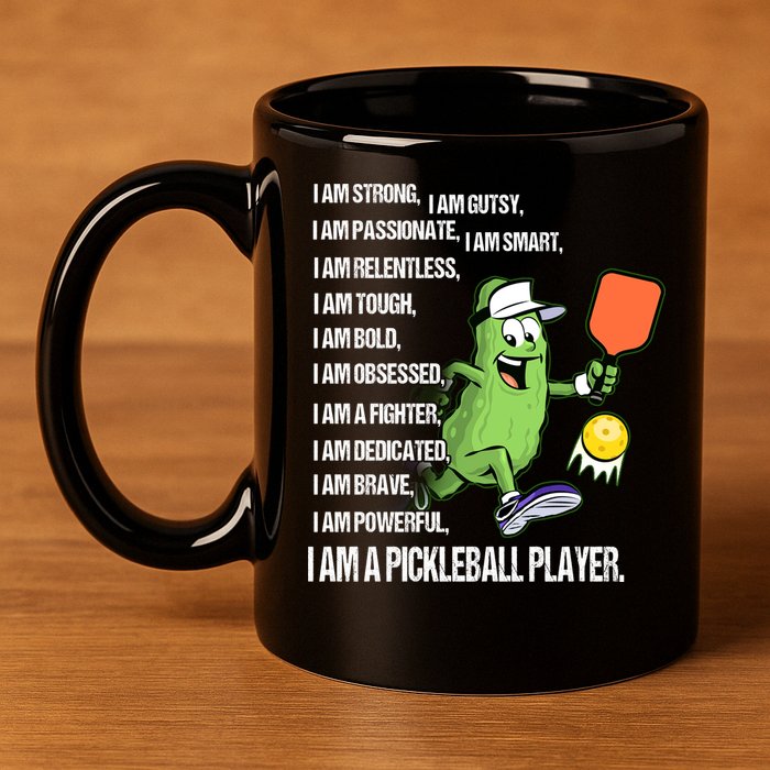 Pickleball I Am SKY 11oz C Handle Ceramic Mug