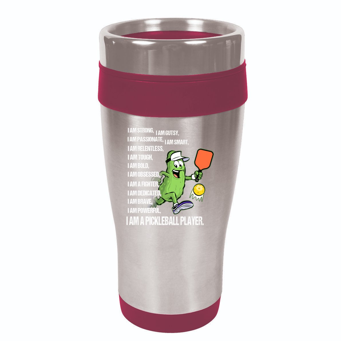 Pickleball I Am SKY 16oz Travel Tumbler