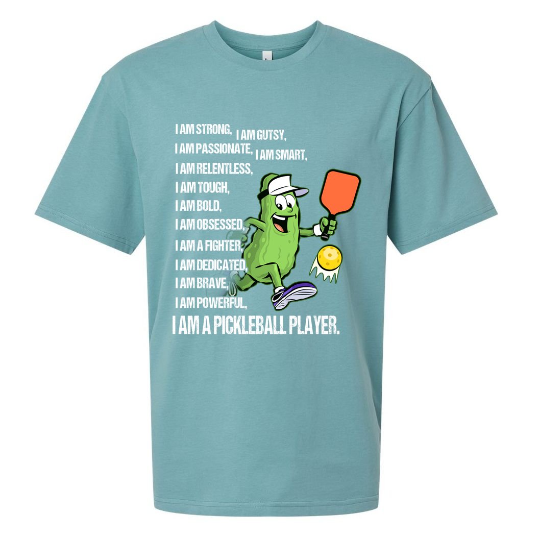 Pickleball I Am SKY Sueded Cloud Jersey T-Shirt