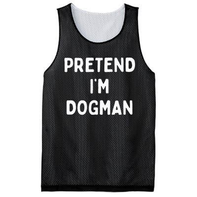 Pretend Im A Dogman Adults Halloween Costume Mesh Reversible Basketball Jersey Tank