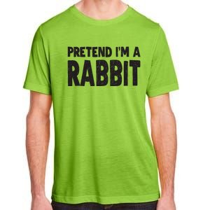 Pretend I'm A Rabbit Easy Halloween Costume Adult ChromaSoft Performance T-Shirt