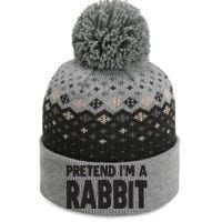 Pretend I'm A Rabbit Easy Halloween Costume The Baniff Cuffed Pom Beanie