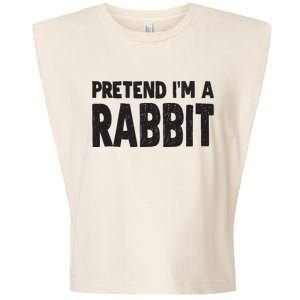 Pretend I'm A Rabbit Easy Halloween Costume Garment-Dyed Women's Muscle Tee