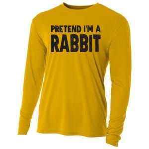 Pretend I'm A Rabbit Easy Halloween Costume Cooling Performance Long Sleeve Crew