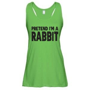 Pretend I'm A Rabbit Easy Halloween Costume Ladies Essential Flowy Tank