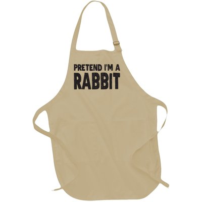 Pretend I'm A Rabbit Easy Halloween Costume Full-Length Apron With Pockets