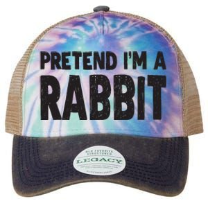 Pretend I'm A Rabbit Easy Halloween Costume Legacy Tie Dye Trucker Hat