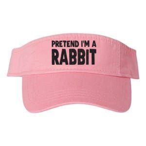 Pretend I'm A Rabbit Easy Halloween Costume Valucap Bio-Washed Visor