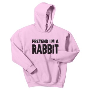 Pretend I'm A Rabbit Easy Halloween Costume Kids Hoodie